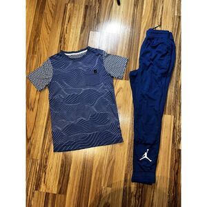 Air Jordan Nike Boys Large Jogger Sweatpants Dri-fit &‎ Graphic Tee T-shirt